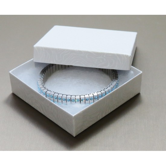 Boîte de carton avec fibre 75 x 75 x 25 mm
